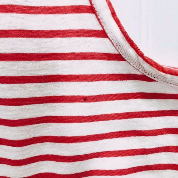 Dip Size L White Pink Stripe Embroidered Blouse - Picture 6 of 6